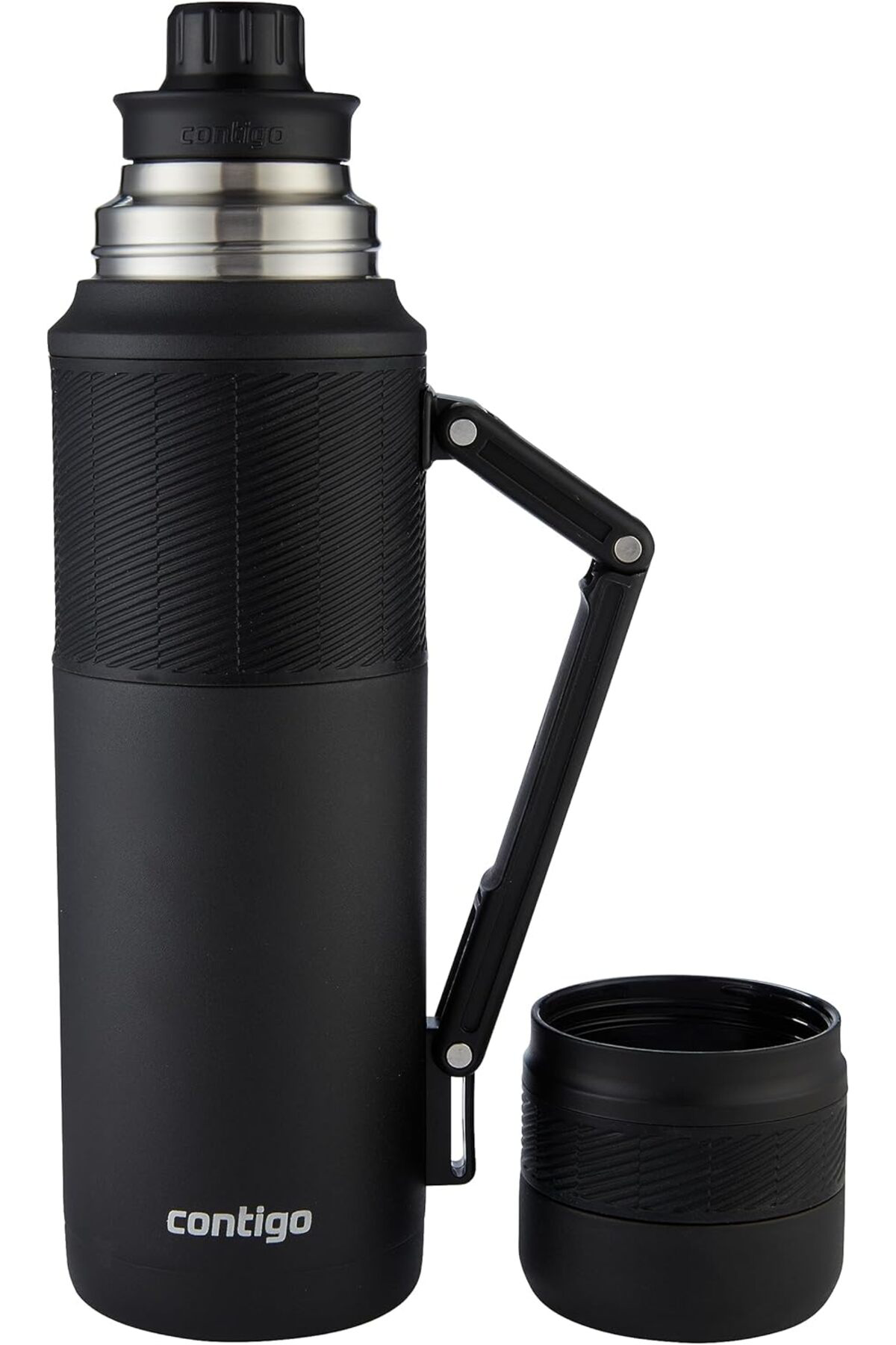 ElizBerraSell Contigo Thermal Bardaklı Çelik Termos 1.2L Siyah 11