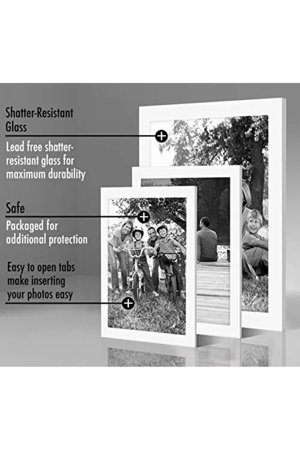 elizzashop 10 Parça Beyaz Galeri Duvar Resim Çerçevesi Seti 8x10,