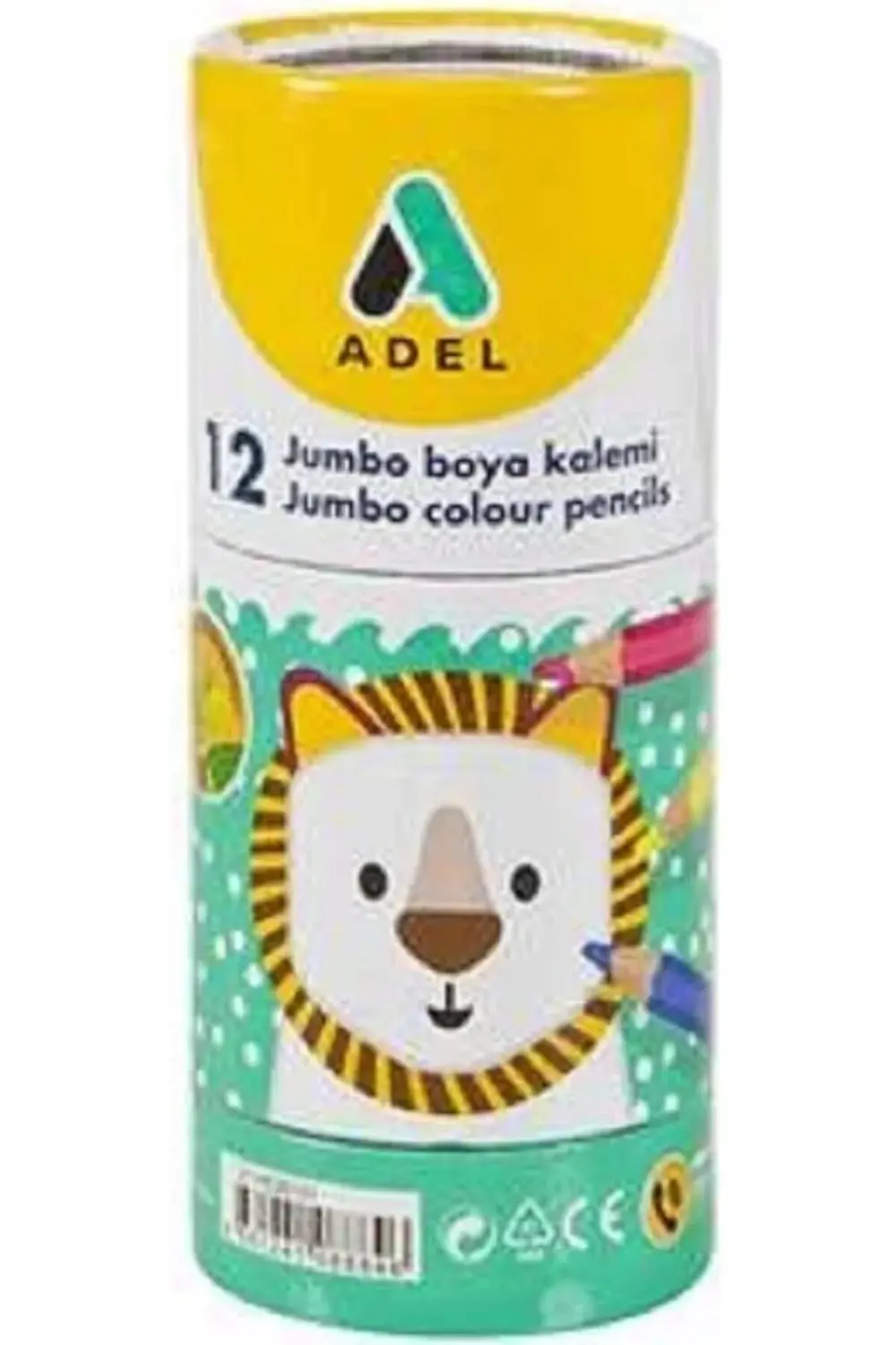 elizzashop 9520 Jumbo Hexa Boya Kalemi 12'li 44593 elizzashop 117