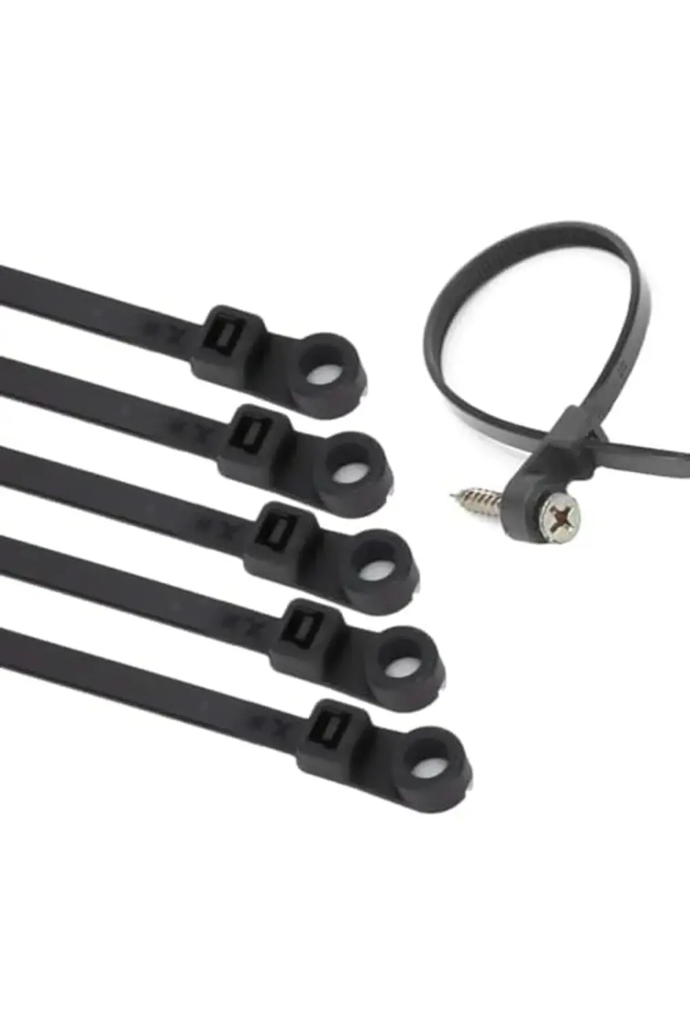 elizzashop Delikli Kablo Bağı Plastik Kelepçe 100lü Paket Siyah 3