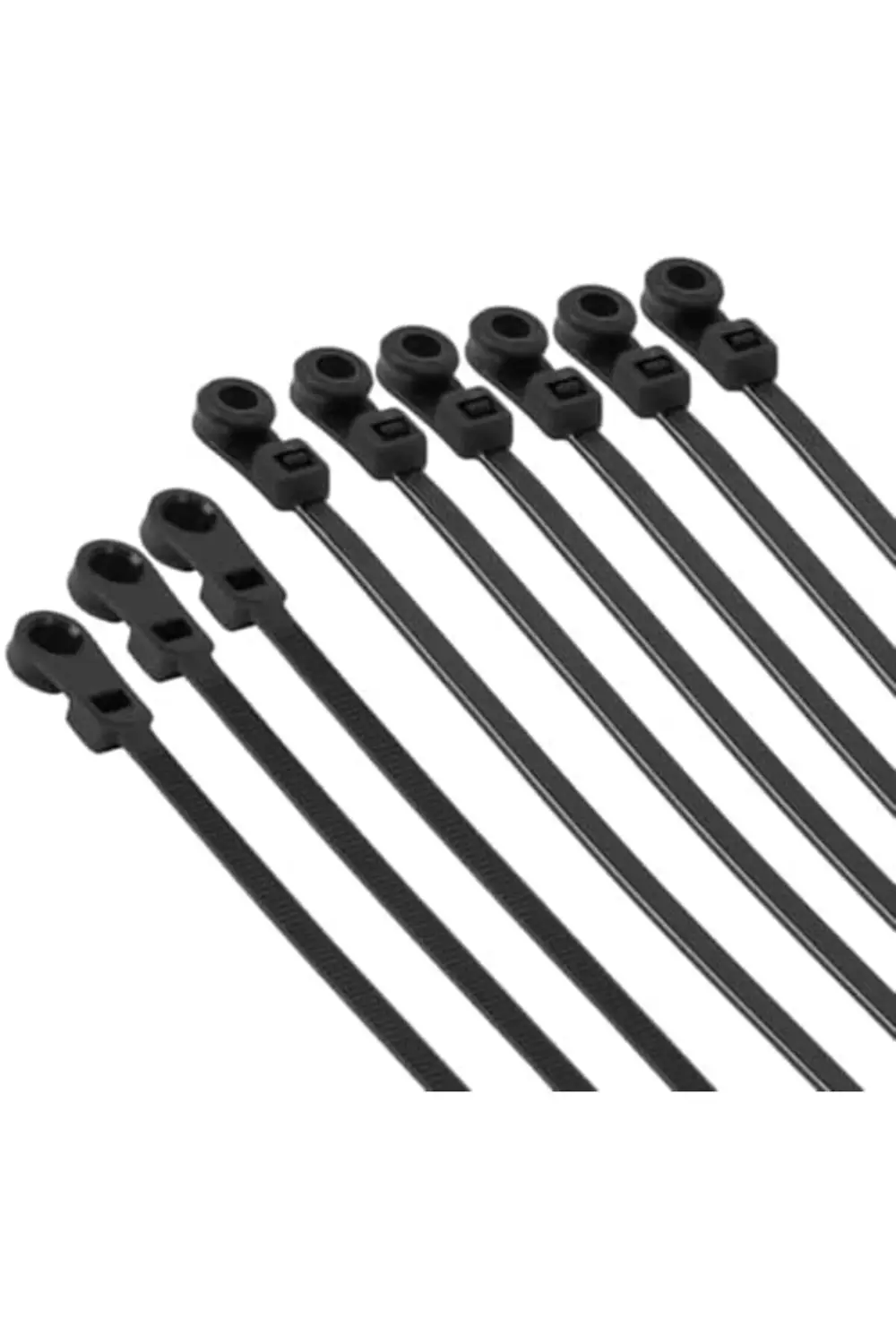 elizzashop Delikli Kablo Bağı Plastik Kelepçe 100lü Paket Siyah 3