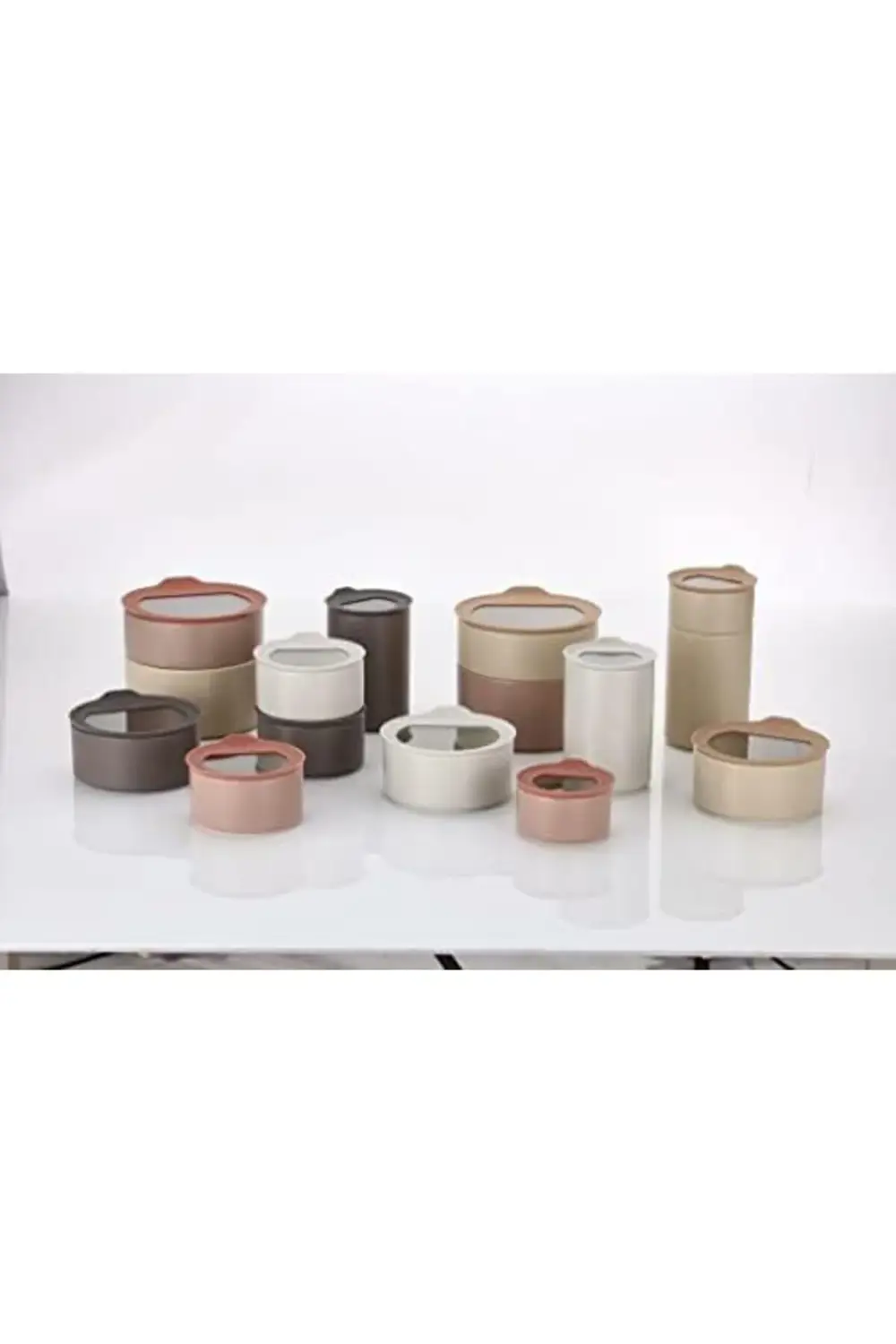 elizzashop FİKA One Seramik Saklama Kabı Gri 650ML D-NEONE065-07