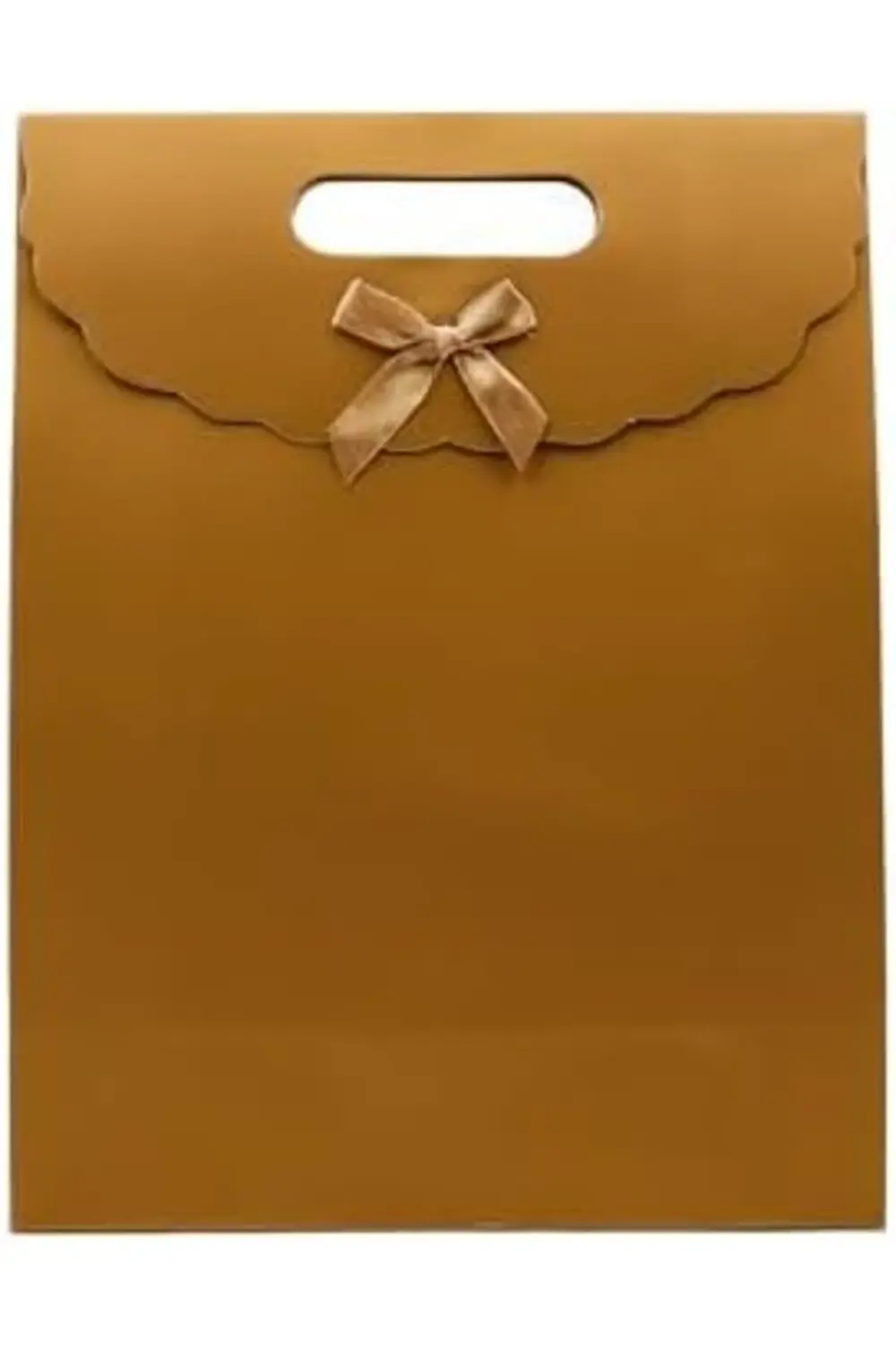 elizzashop Gold Renk Zarf Model Karton Çanta, Hediye Kutusu elizz