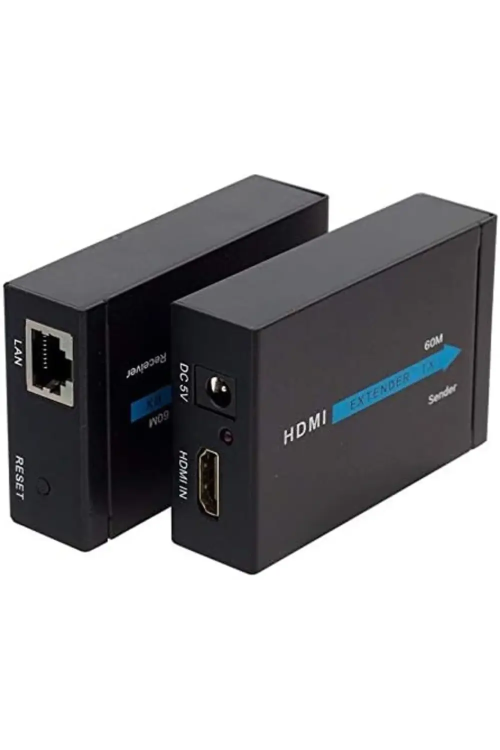 elizzashop Görüntü Aktarma, HDMI TO CAT5/CAT6, 60 Metre, Adaptörl