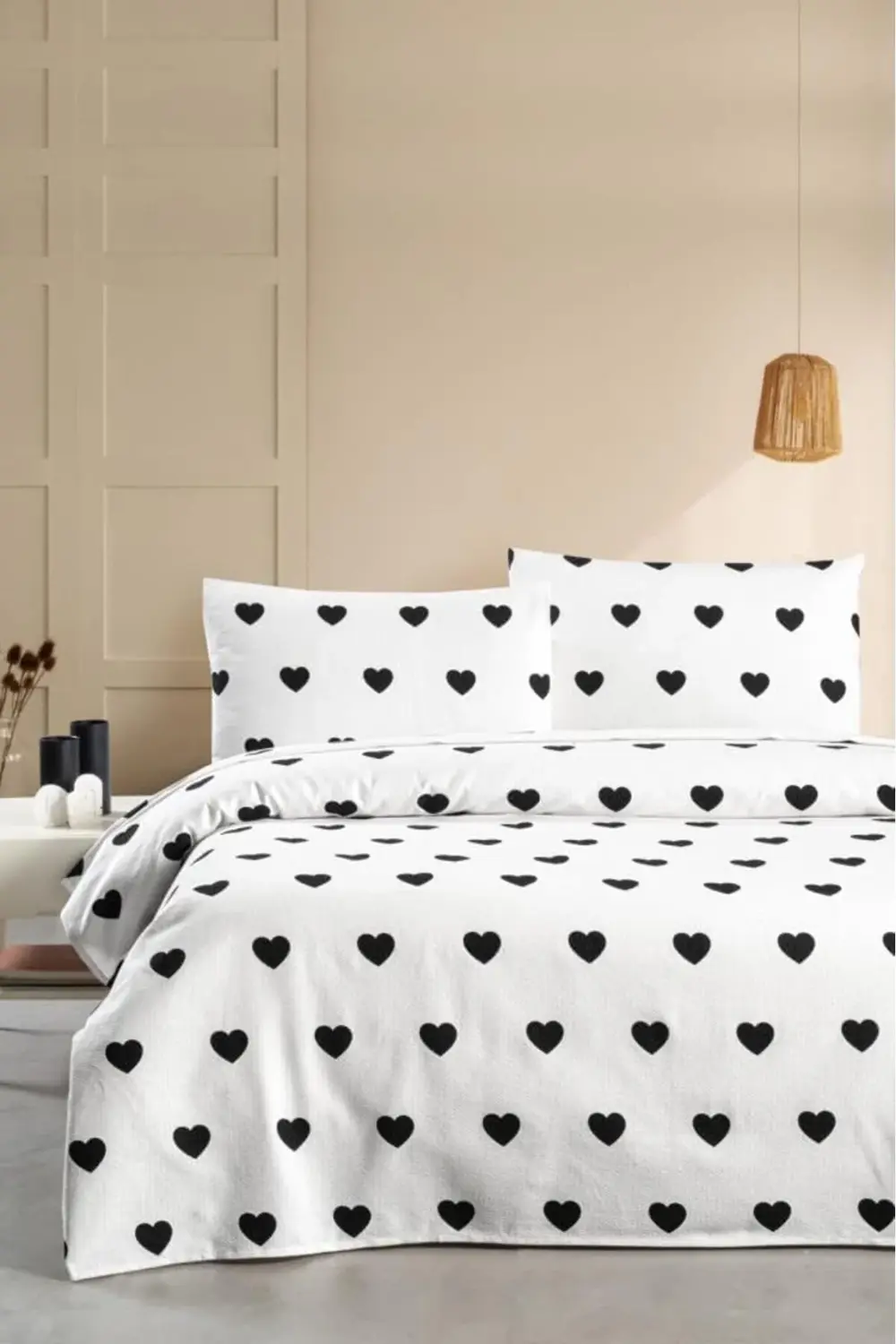 elizzashop Hamlet Tek Kişilik Çarşafı Lastikli Pike Yatak Örtüsü