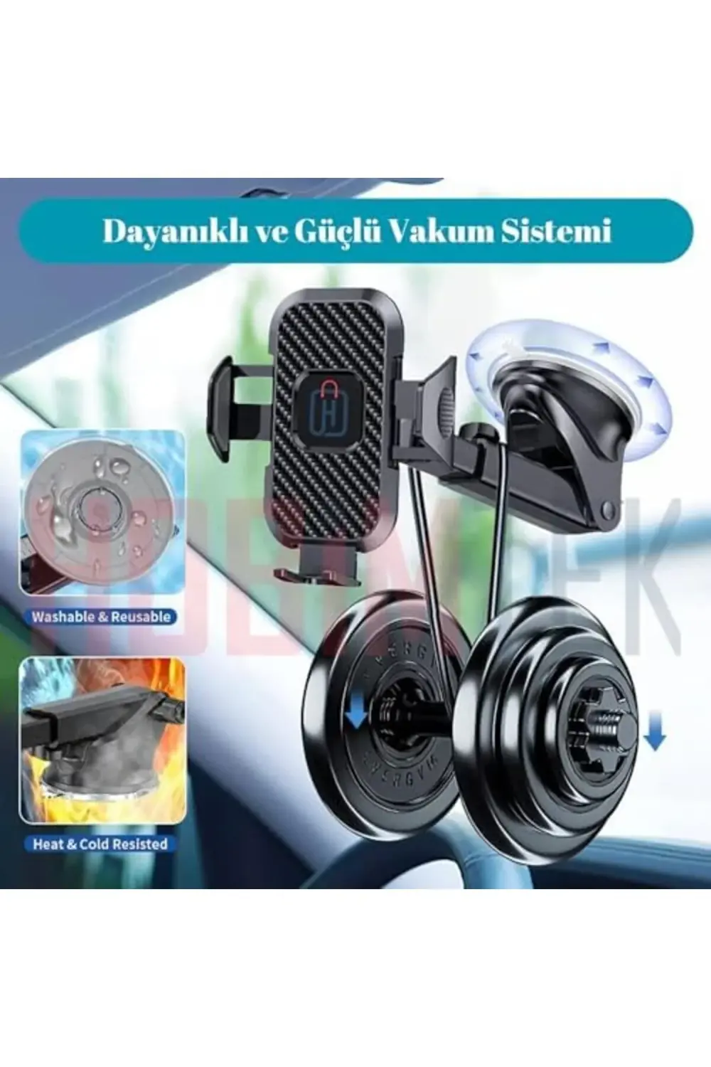 elizzashop Hb-01 Otomatik Klipsli Araba Telefon Tutucu Ayarlanabi
