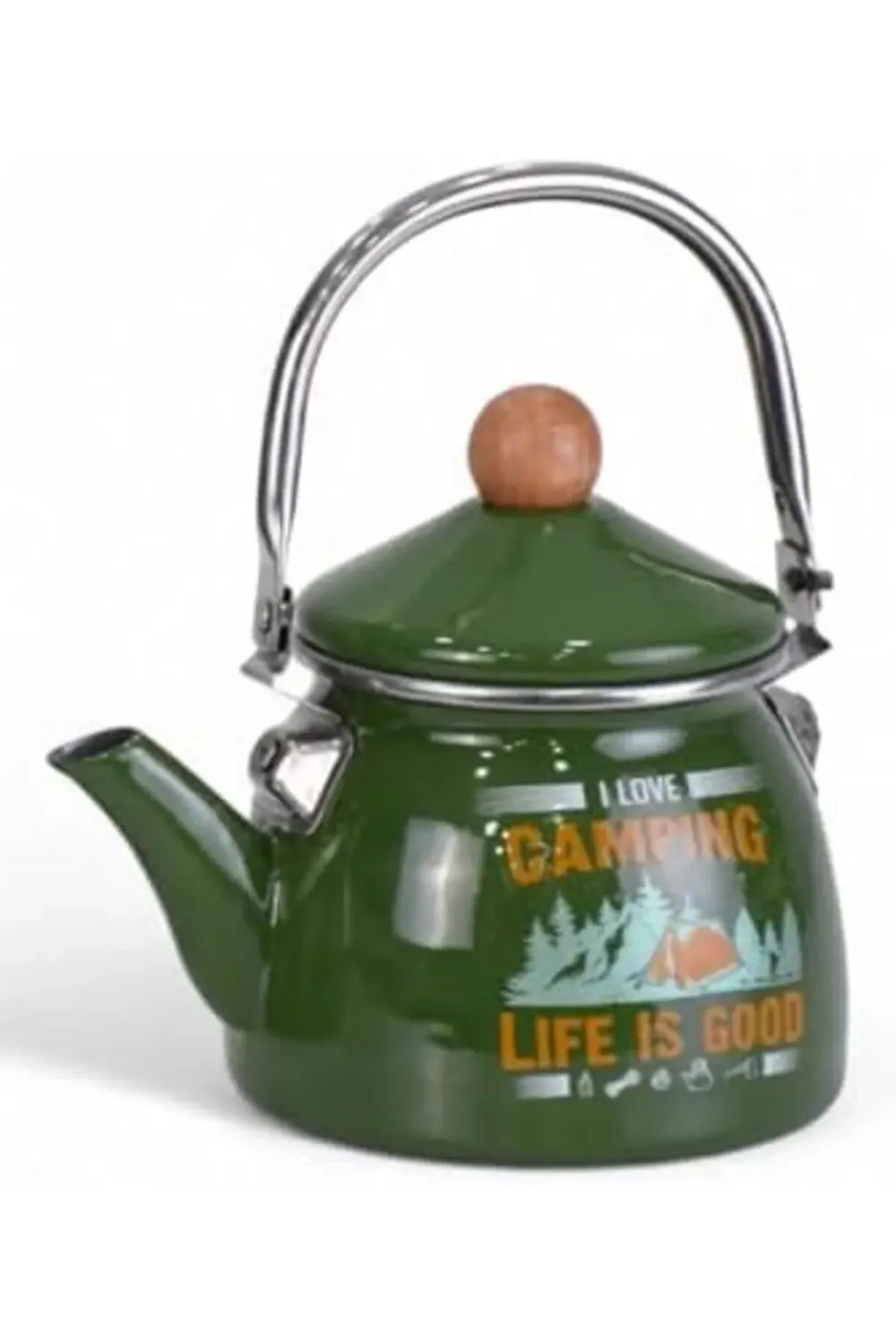 elizzashop Home Camping Emaye Demlik Kettle Küçük 1.1 LT elizzash