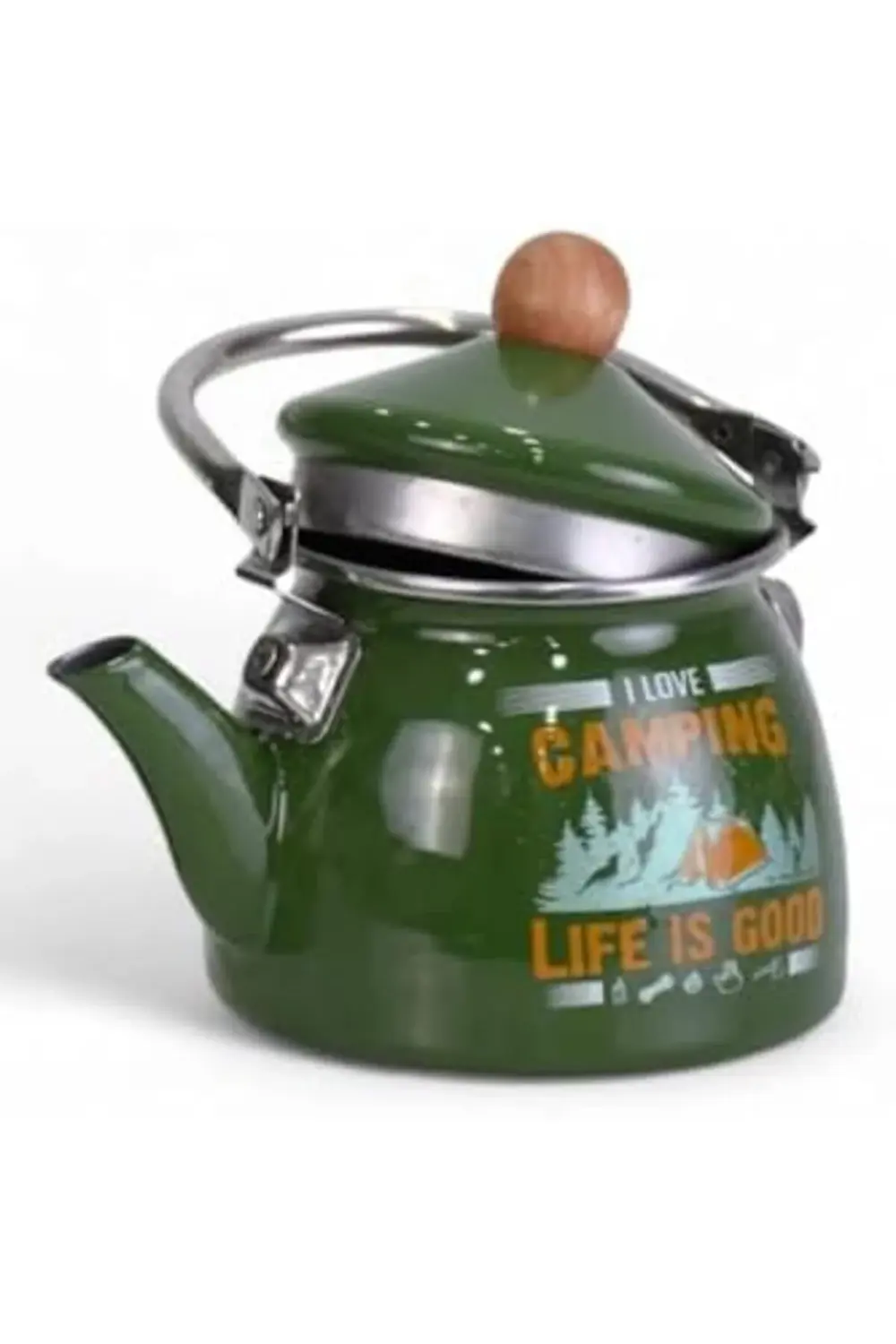elizzashop Home Camping Emaye Demlik Kettle Küçük 1.1 LT elizzash