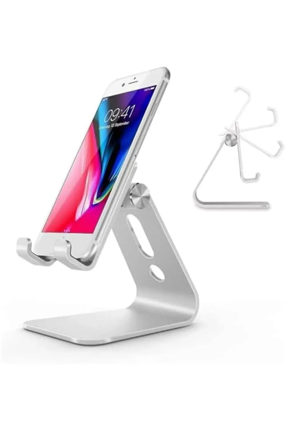 elizzashop HT-50 Alüminyum Telefon Standı Tutucu Aşağı Yukarı Har