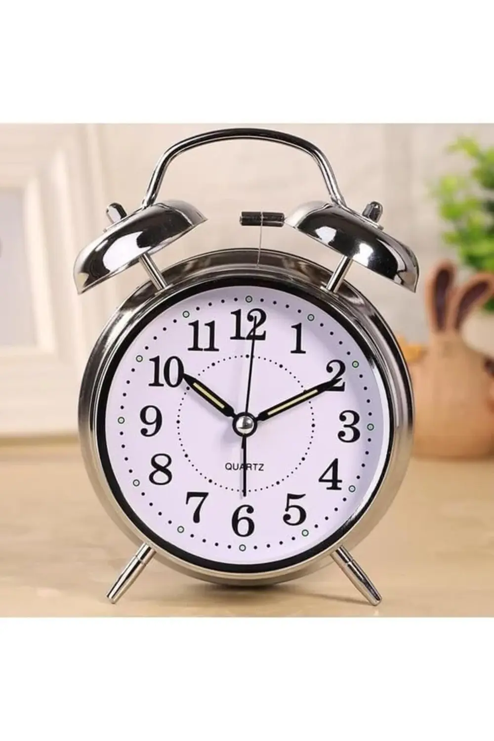 elizzashop Klasik Çalar Saat Dekoratif Yüksek Sesli Mekanik Alarm