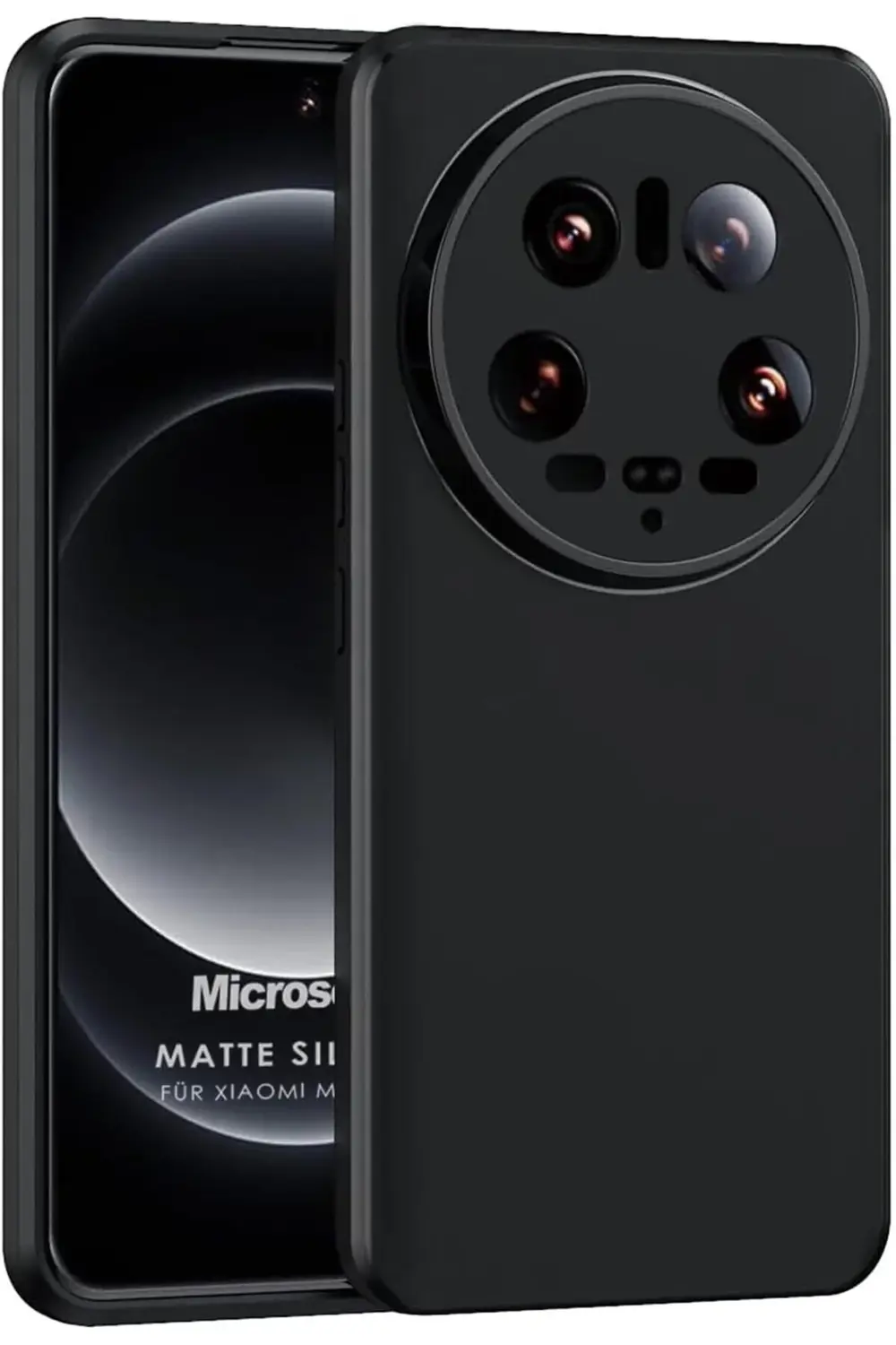 elizzashop Matte Silicone Xiaomi Mi 14 Ultra için Kılıf Siyah [Mi
