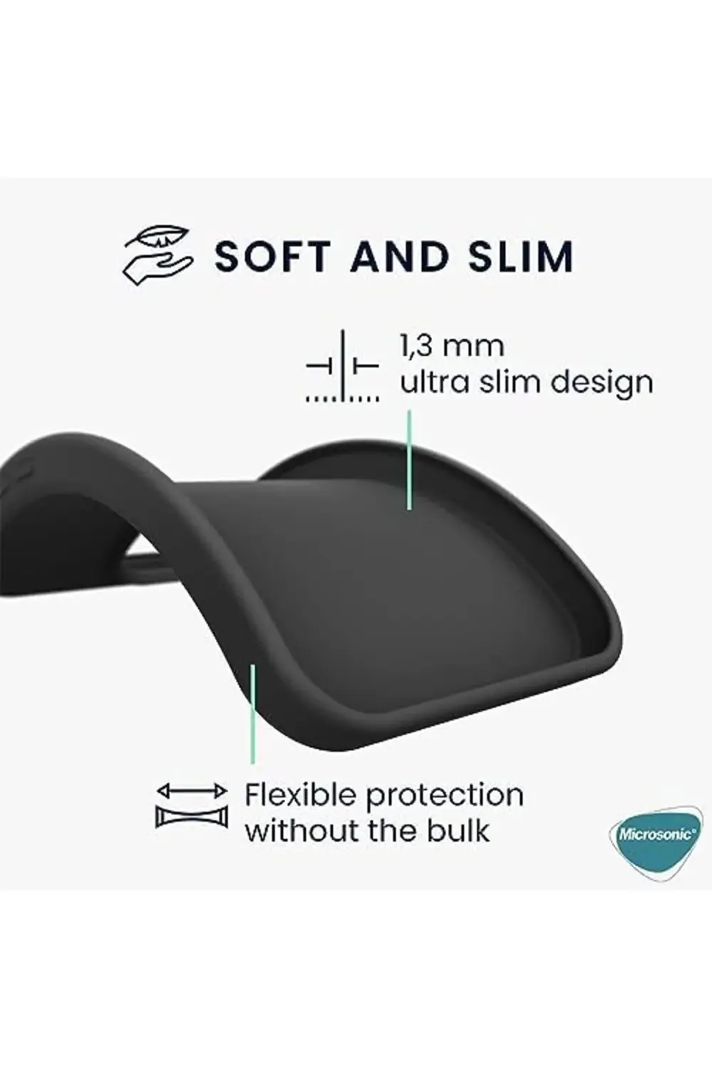 elizzashop Matte Silicone Xiaomi Mi 14 Ultra için Kılıf Siyah [Mi