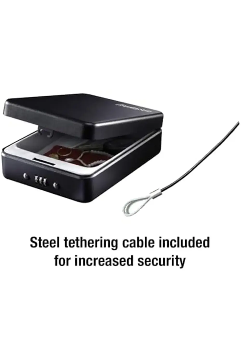 elizzashop P005C Taşınabilir Kasa, 0,05 Kübik Ayak, Siyah elizzas