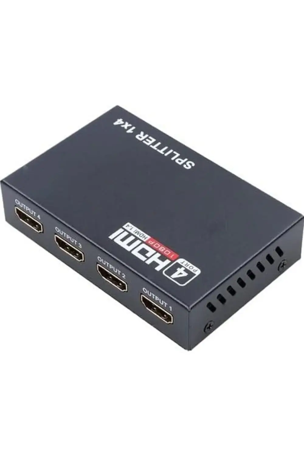 elizzashop Plus PX-5004 1080P 2K 4K UHD 4 Port HDMI Splitter (Ada