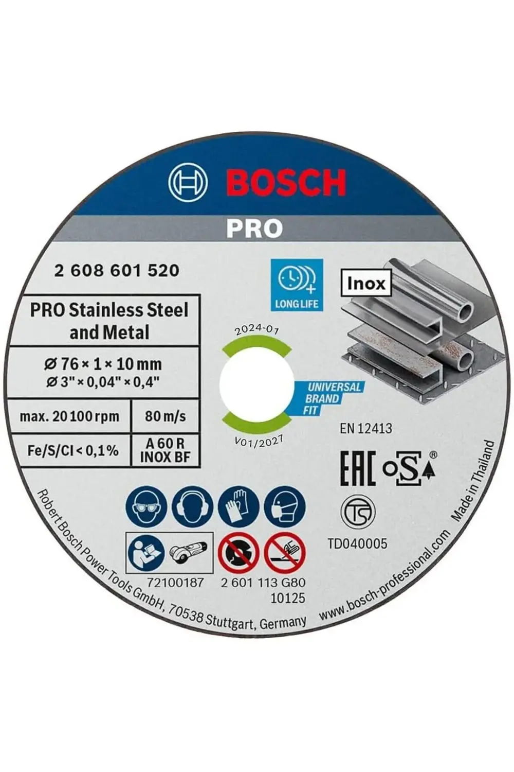 elizzashop Professional Accessories 5 adet kesme diski (Inox uzma