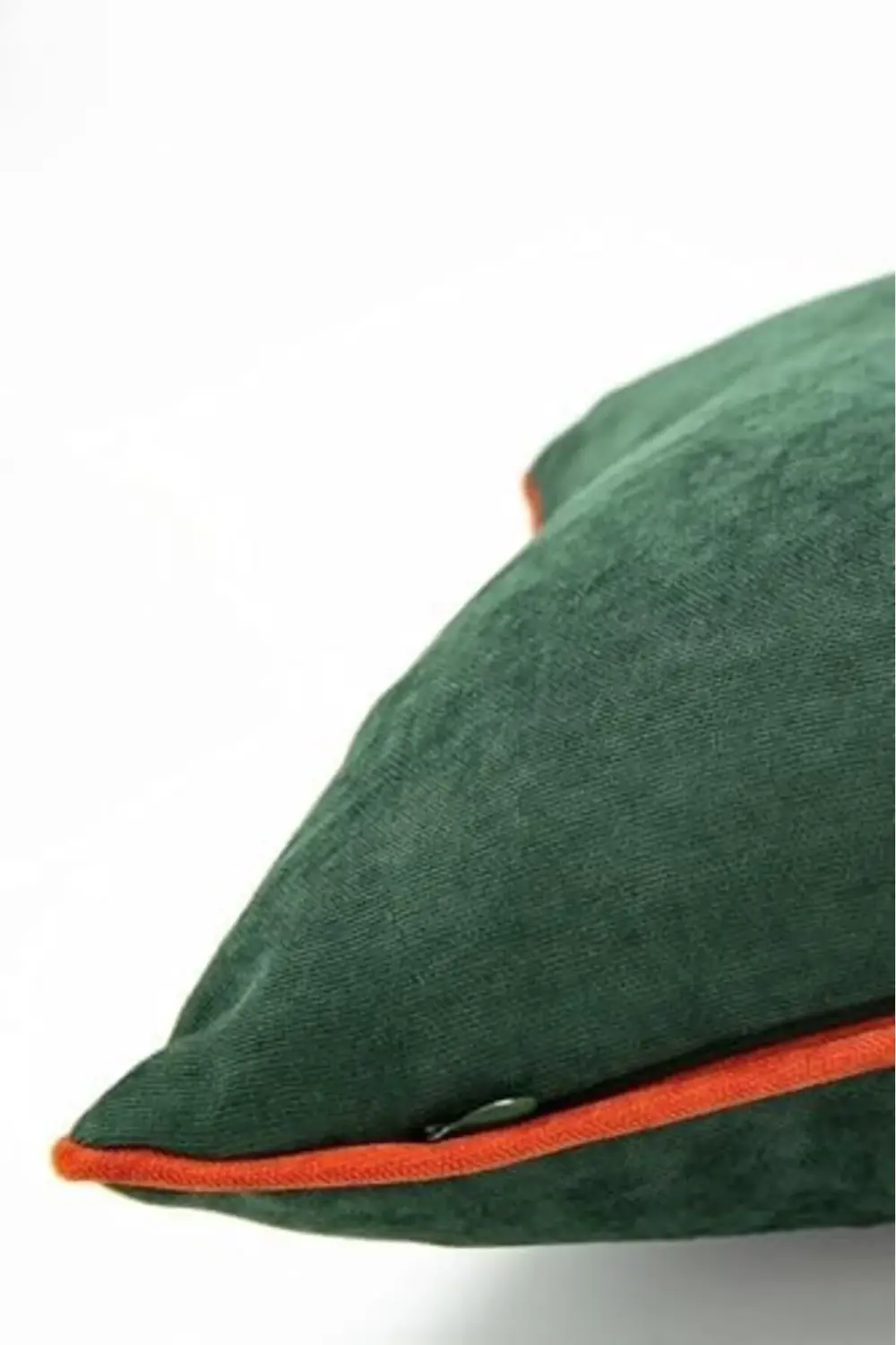 elizzashop Renk Seçenekli Turuncu Biyeli Yeşil Kırlent Kılıfı Dek