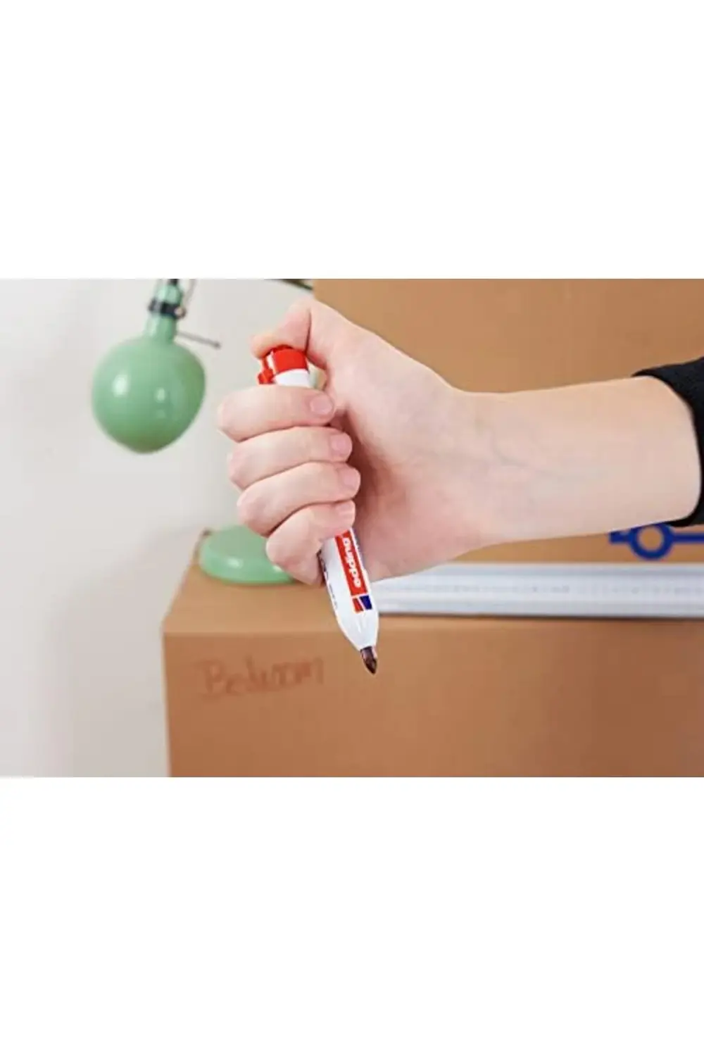 elizzashop retract 11 permanent markör - yeşil - 1 kalem - yuvarl