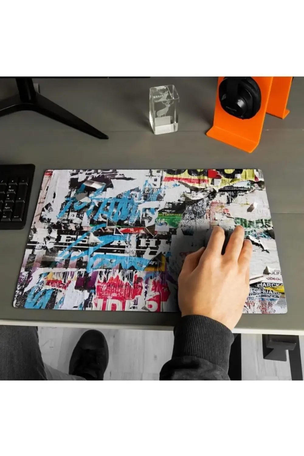 elizzashop Sokak Duvarı Tasarımlı 40X30 Mousepad - Mouse Pad - Fa