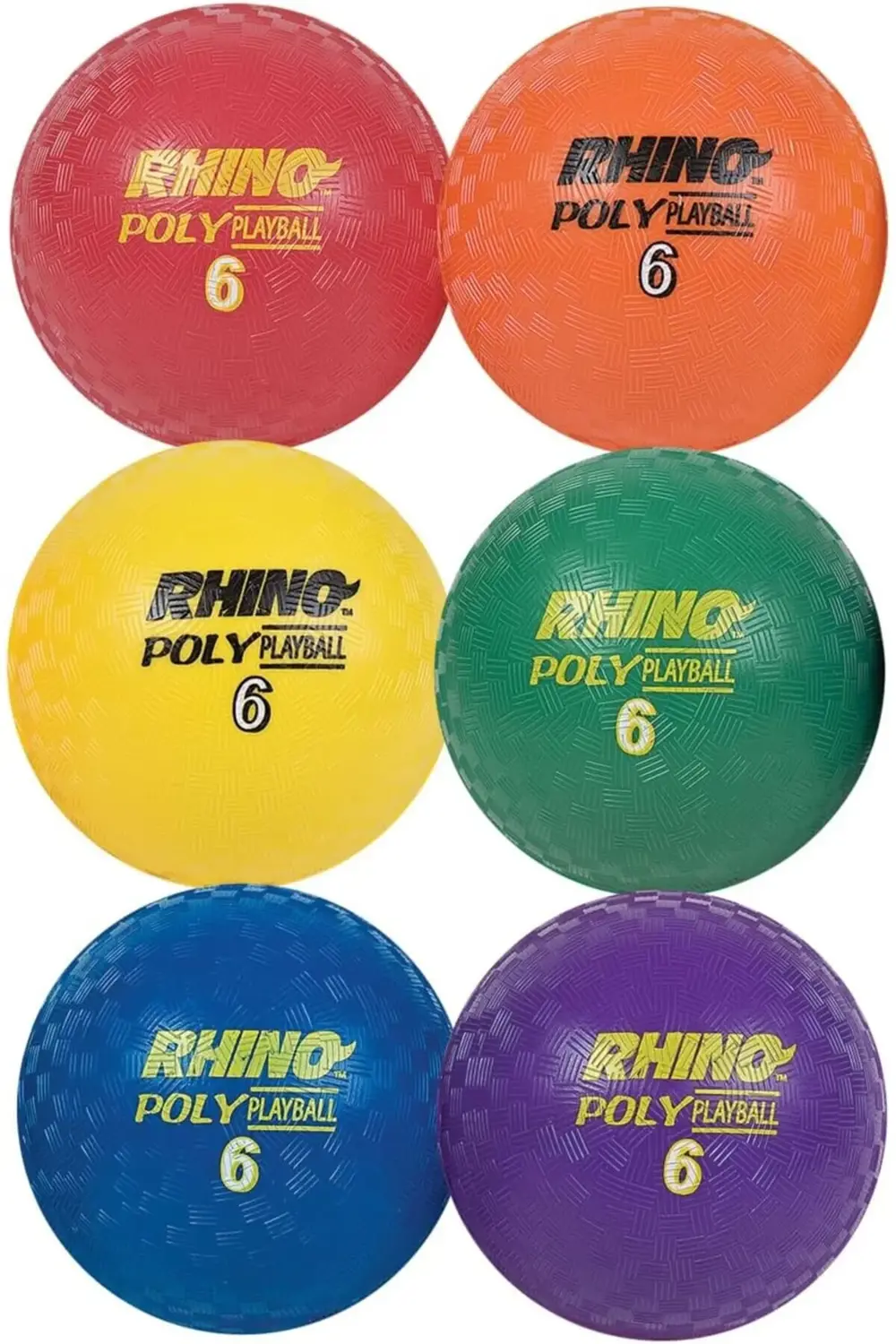 elizzashop Sports Rhino Poly Kugelsatz çocuk parkı 6-Inch Diamete