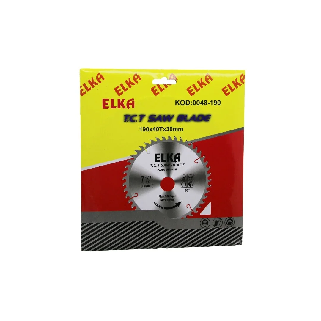 Elka 0048-190 190 X 40t X 30mm  Ağaç Sunta Kesici Disk Bx40 Fiyatı, Yorumları ve Özellikleri