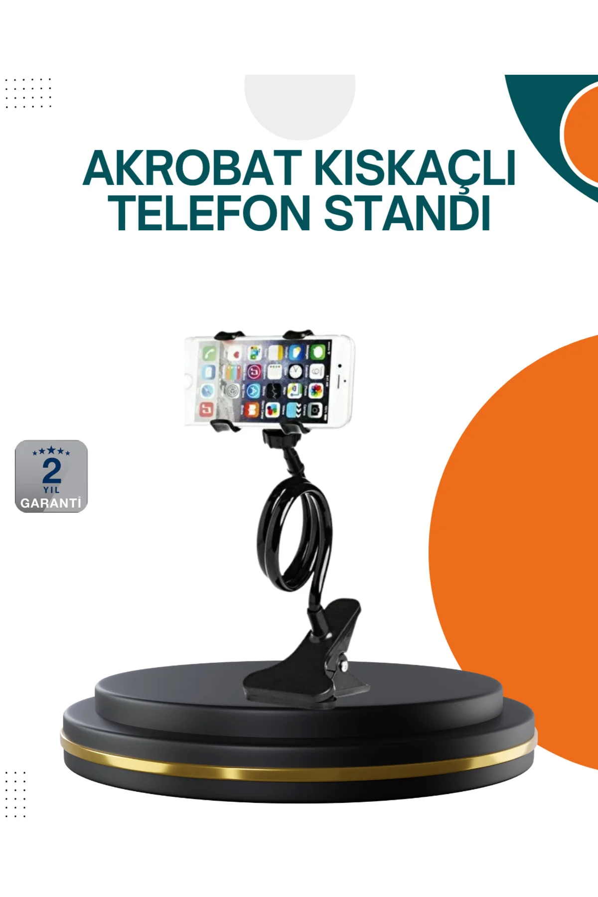 Eller Serbest Kullanım Sağlayan Masaüstü Telefon Tutucu
