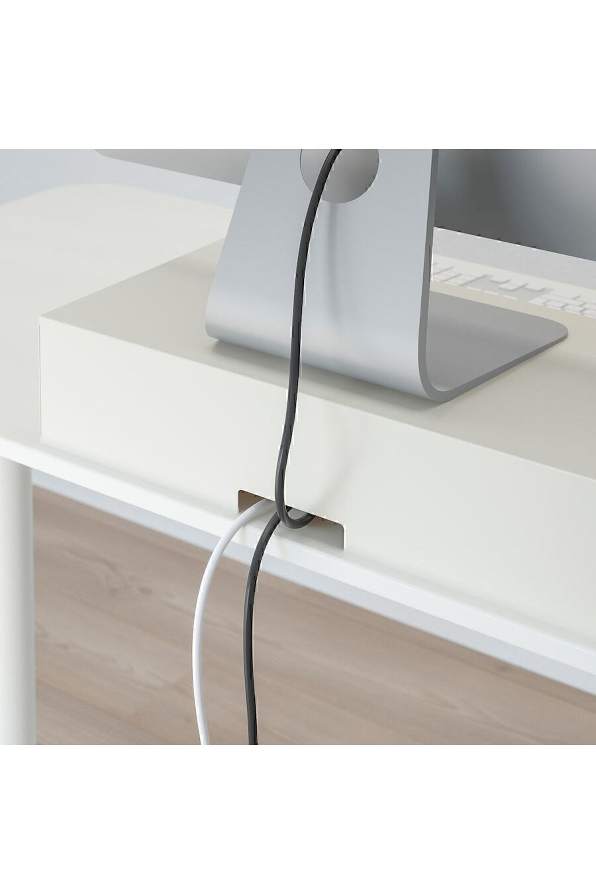 İkea Elloven Bambu Çekmeceli Masaüstü Bilgisayar Monitörü Ekran Yüksel