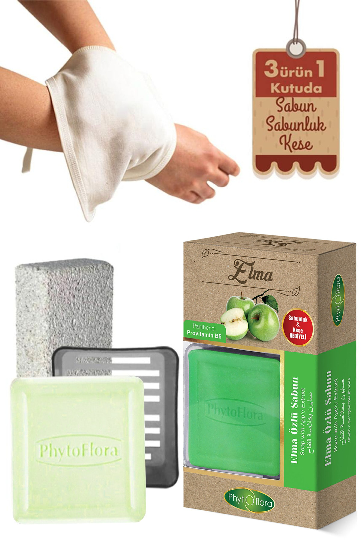 Elma Sabunu Ve Banyo Kesesi, Katı Sabunluk