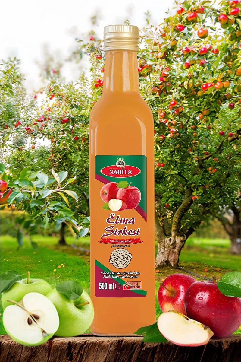 Elma Sirkesi %100 Doğal Katkısız 500 ml - Fermente, Pastörize Edilmemiş Saf Elma Sirkesi Fiyatı, Yorumları ve Özellikleri