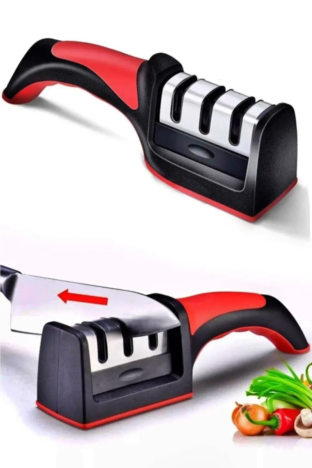 Elmas Bıçak Bileme Aleti, 3 Açılı, Profesyonel, El Bıçakları İçin