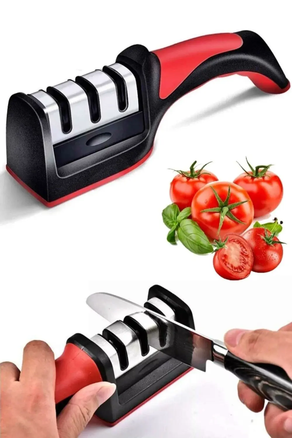 Elmas Bıçak Bileme Aleti, 3 Açılı, Profesyonel, El Bıçakları İçin