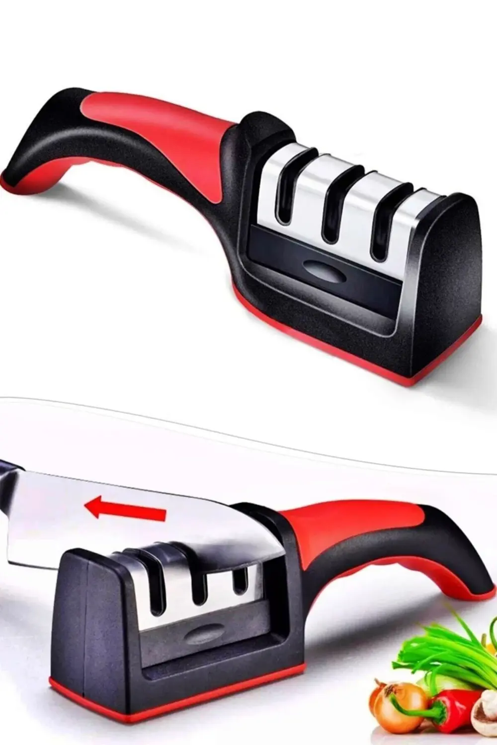 Elmas Bıçak Bileme Aleti, 3 Açılı, Profesyonel, El Bıçakları İçin