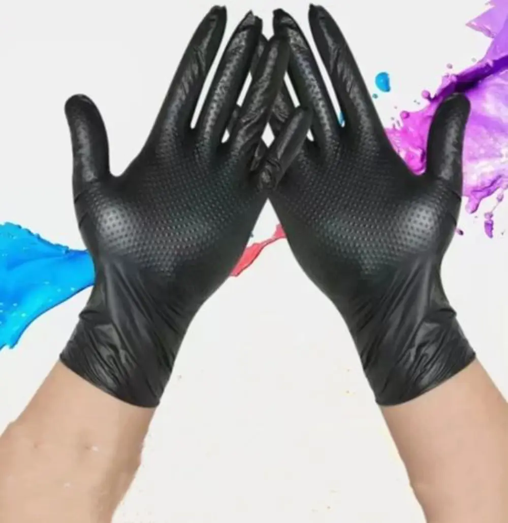 ELMAS DOKULU SİYAH KALIN HİJYENİK NİTRİL ELDİVEN MEDİUM 50 ADET ELMAS DOKULU SİYAH KALIN HİJYENİK NİTRİL ELDİVEN MEDİUM 50 ADET