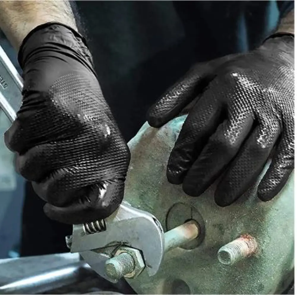 ELMAS DOKULU SİYAH KALIN HİJYENİK NİTRİL ELDİVEN MEDİUM 50 ADET ELMAS DOKULU SİYAH KALIN HİJYENİK NİTRİL ELDİVEN MEDİUM 50 ADET