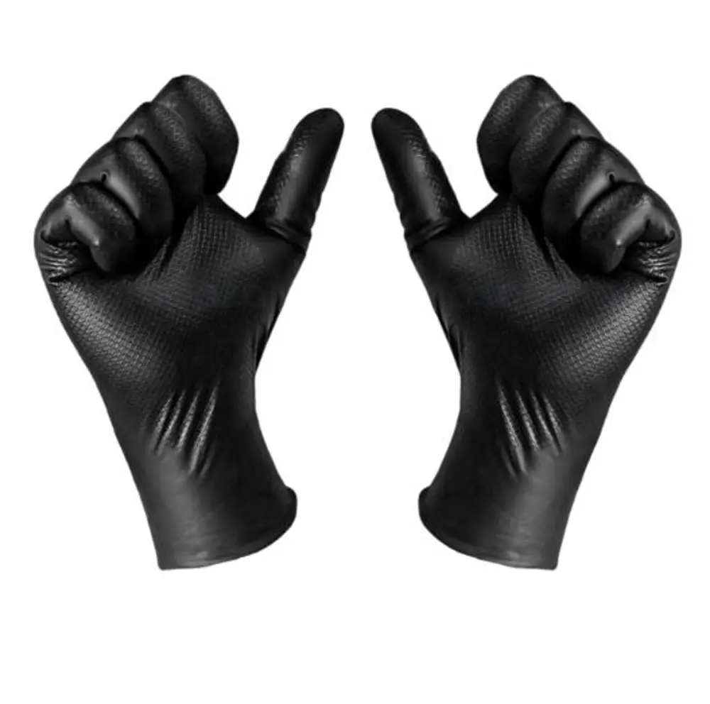 ELMAS DOKULU SİYAH KALIN HİJYENİK NİTRİL ELDİVEN MEDİUM 50 ADET ELMAS DOKULU SİYAH KALIN HİJYENİK NİTRİL ELDİVEN MEDİUM 50 ADET