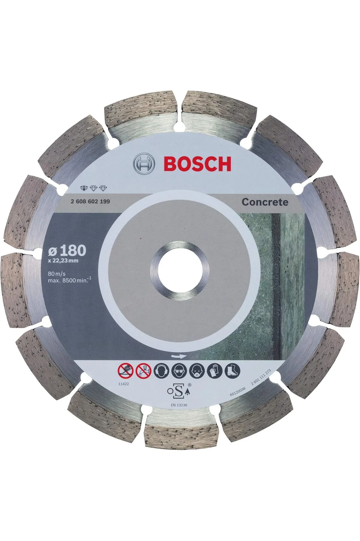 elmas kesme diski, beton için standart,, 2608602199