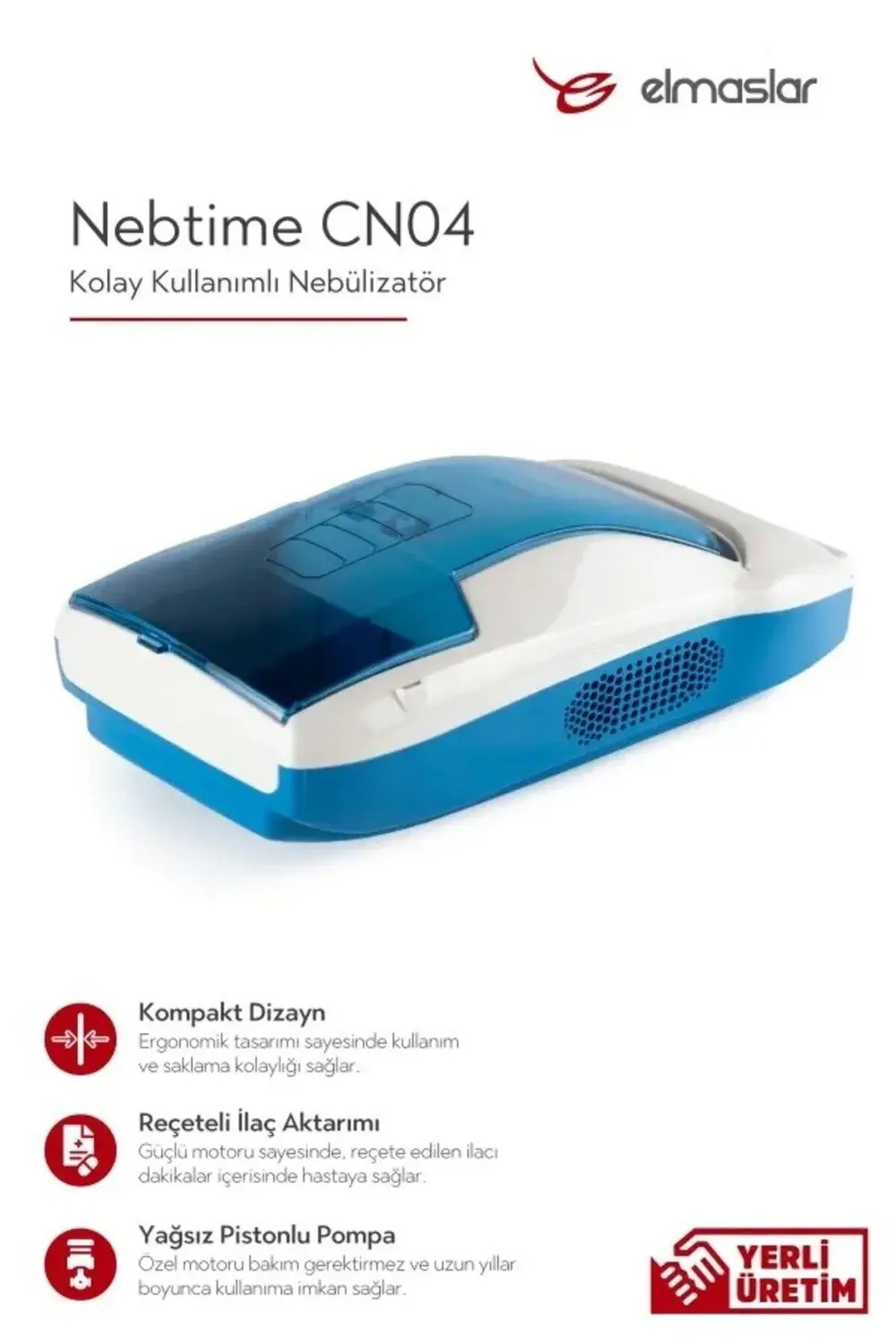 Elmaslar - Kompresörlü Nebulizatör Cihazı Cn04 8699234545146