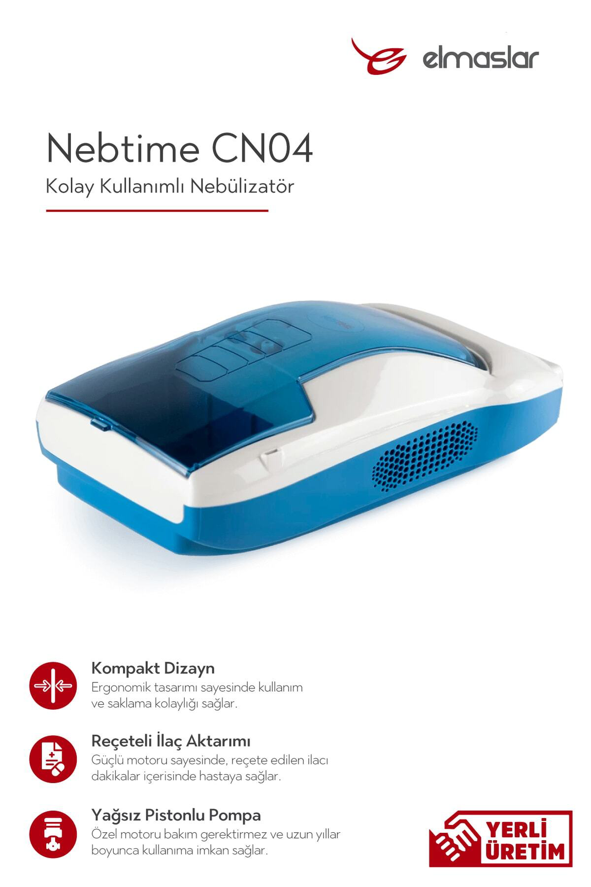 Elmaslar - Kompresörlü Nebulizatör Cihazı Cn04.