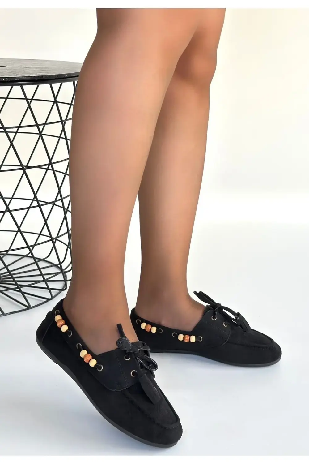 Elora Siyah Süet Babet Elora Siyah Süet Babet