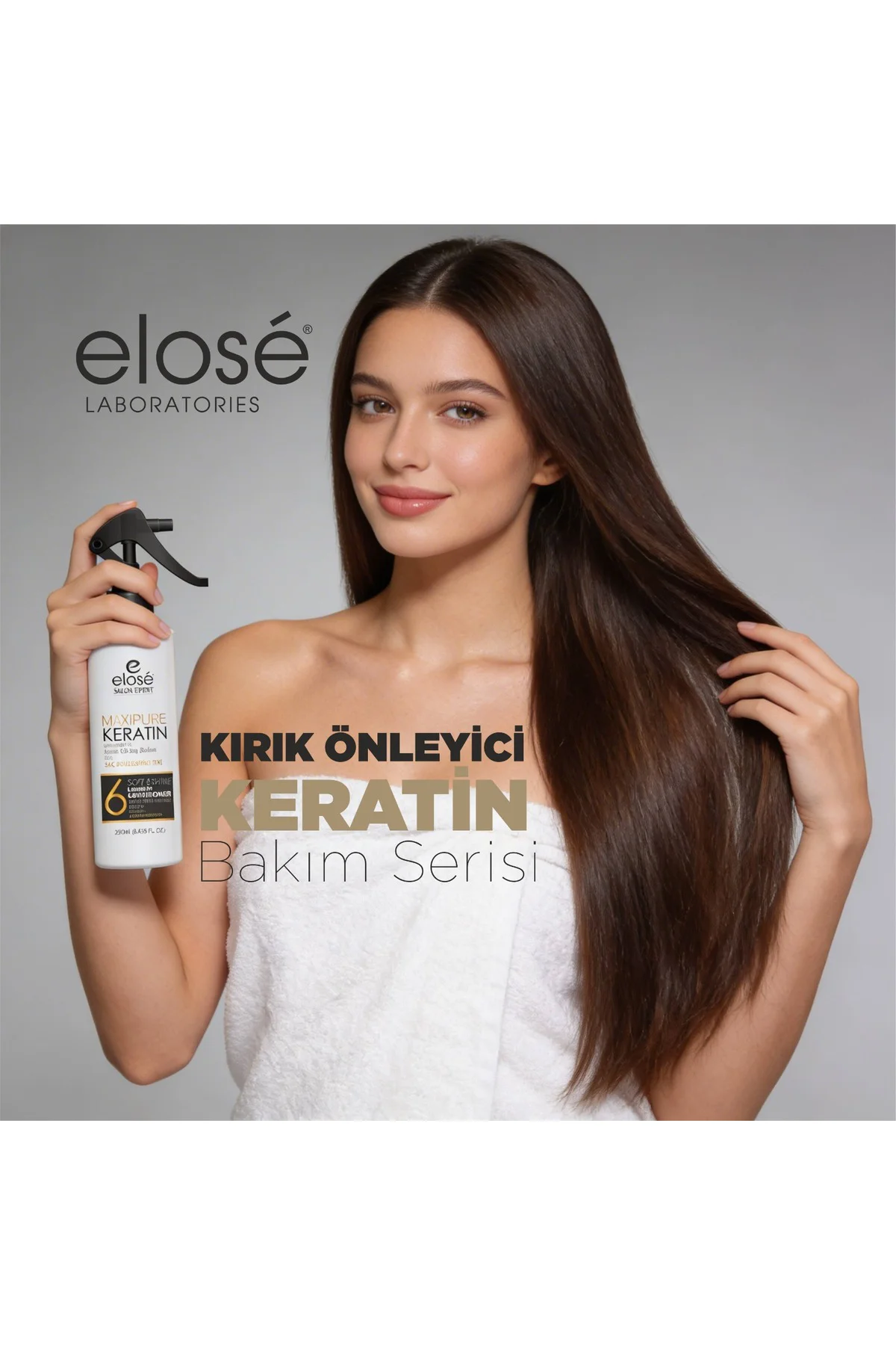 Elose Yüksek Isıya Karşı Fön Sütü - Keratin Saç Sütü 250 ml