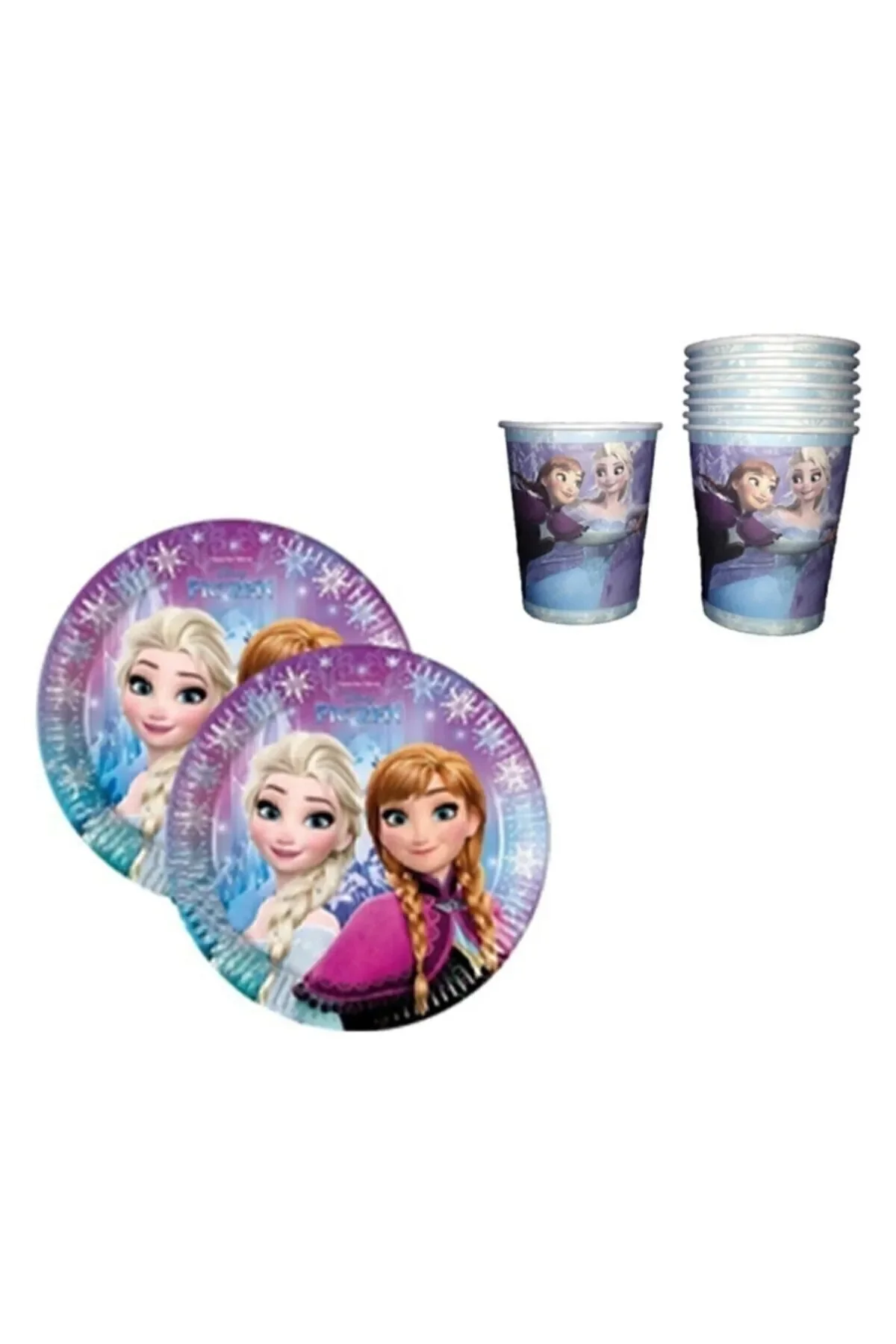 Elsa Frozen Karlar Ülkesi Doğum Günü Seti 24 Kişilik