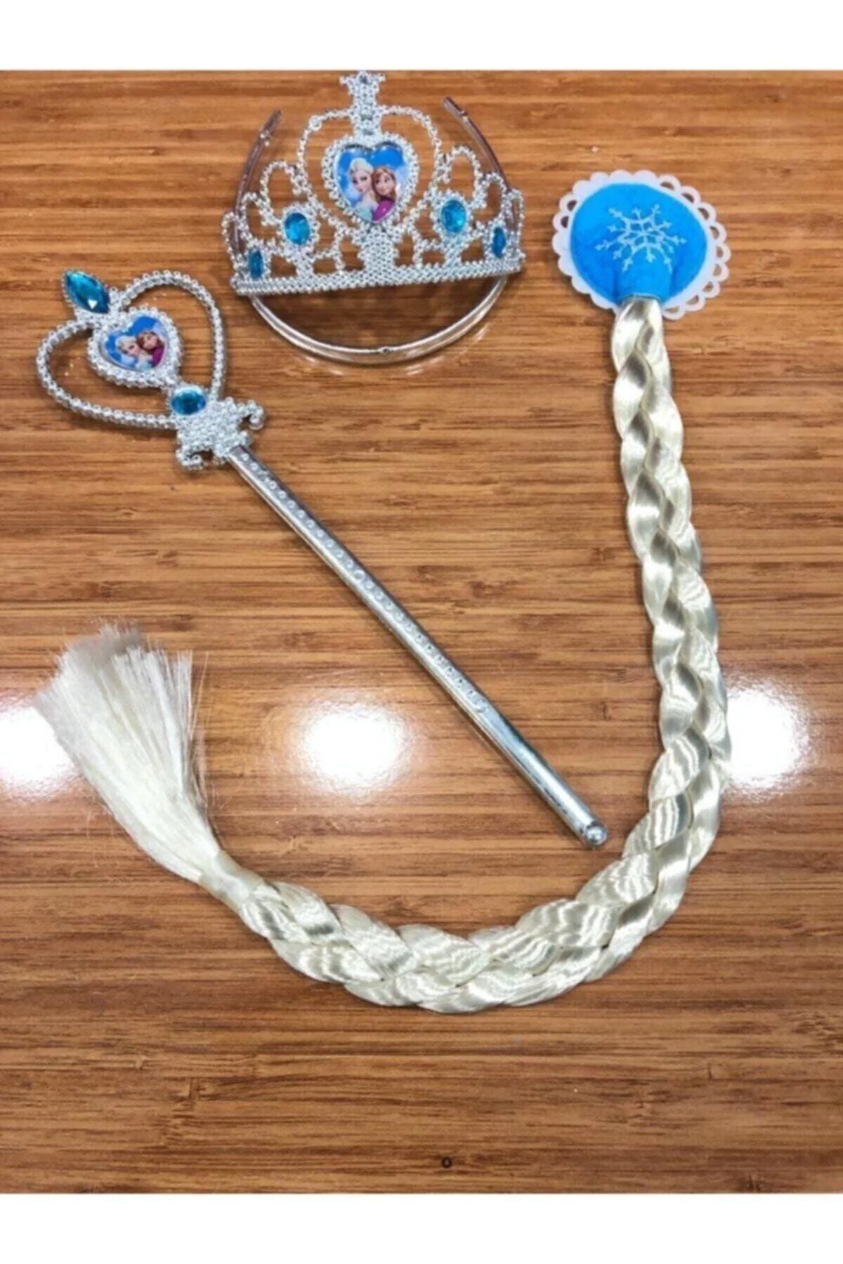 Elsa Frozen Taç Asa Saç Takım