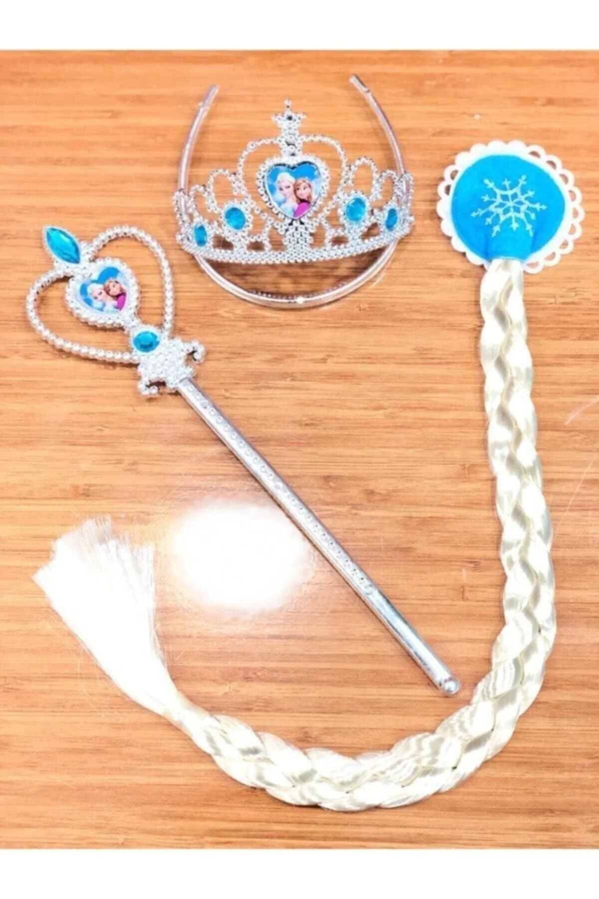 Elsa Frozen Taç Asa Saç Takım