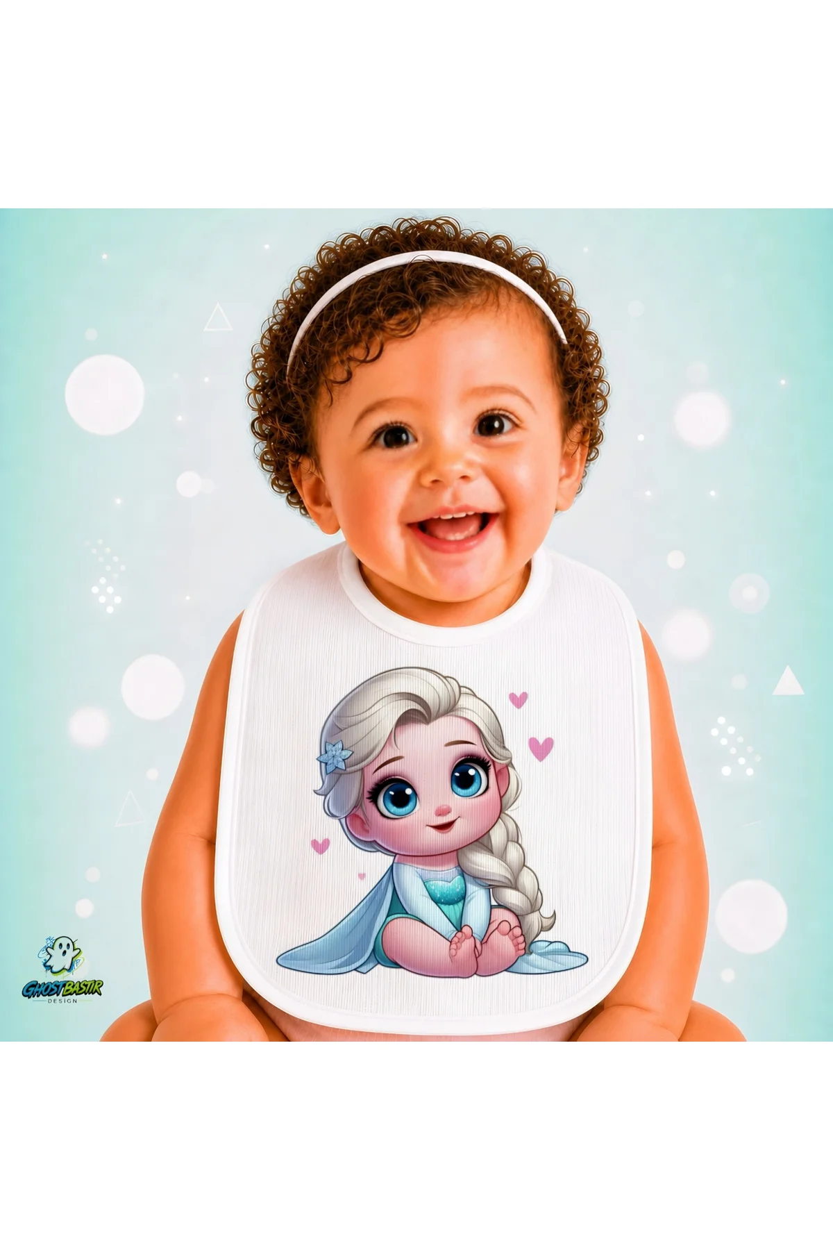 Elsa Keten Bebek Mama Önlüğü – Yumuşak, Emici, Yıkanabilir, Özel Tasarım P053