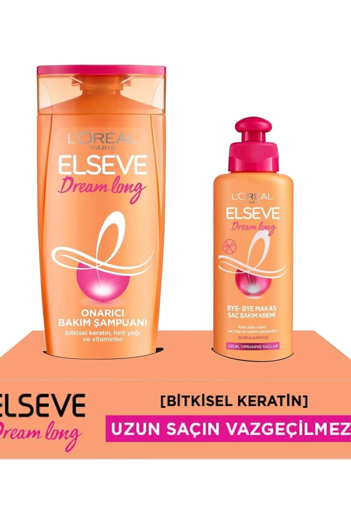 Elseve Dream Long Şampuan 390 Ml +yıpranma Karşıtı Krem 200 Ml