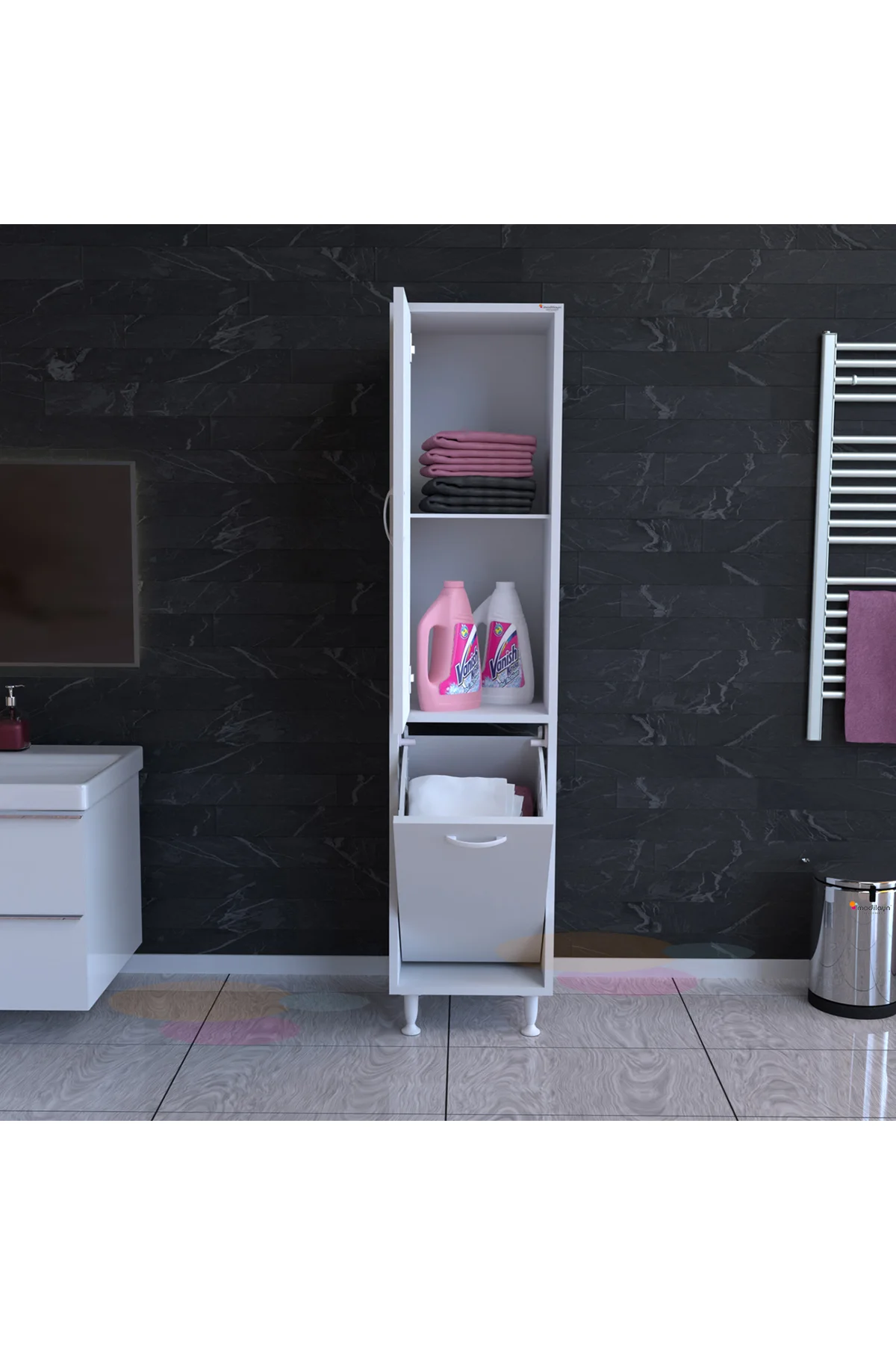 Elva Banyo ve Mutfak Dolabı Çok Amaçlı Dolap Çamaşır Dolabı Erzak Elva Banyo ve Mutfak Dolabı Çok Amaçlı Dolap Çamaşır Dolabı Erzak