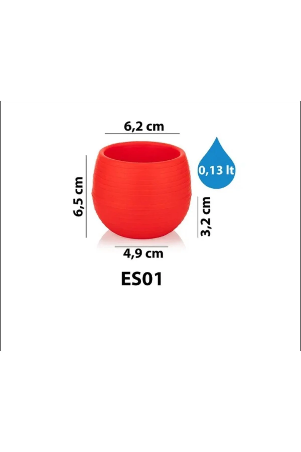 Elvan saksı 0,13 litre Gök Mavisi