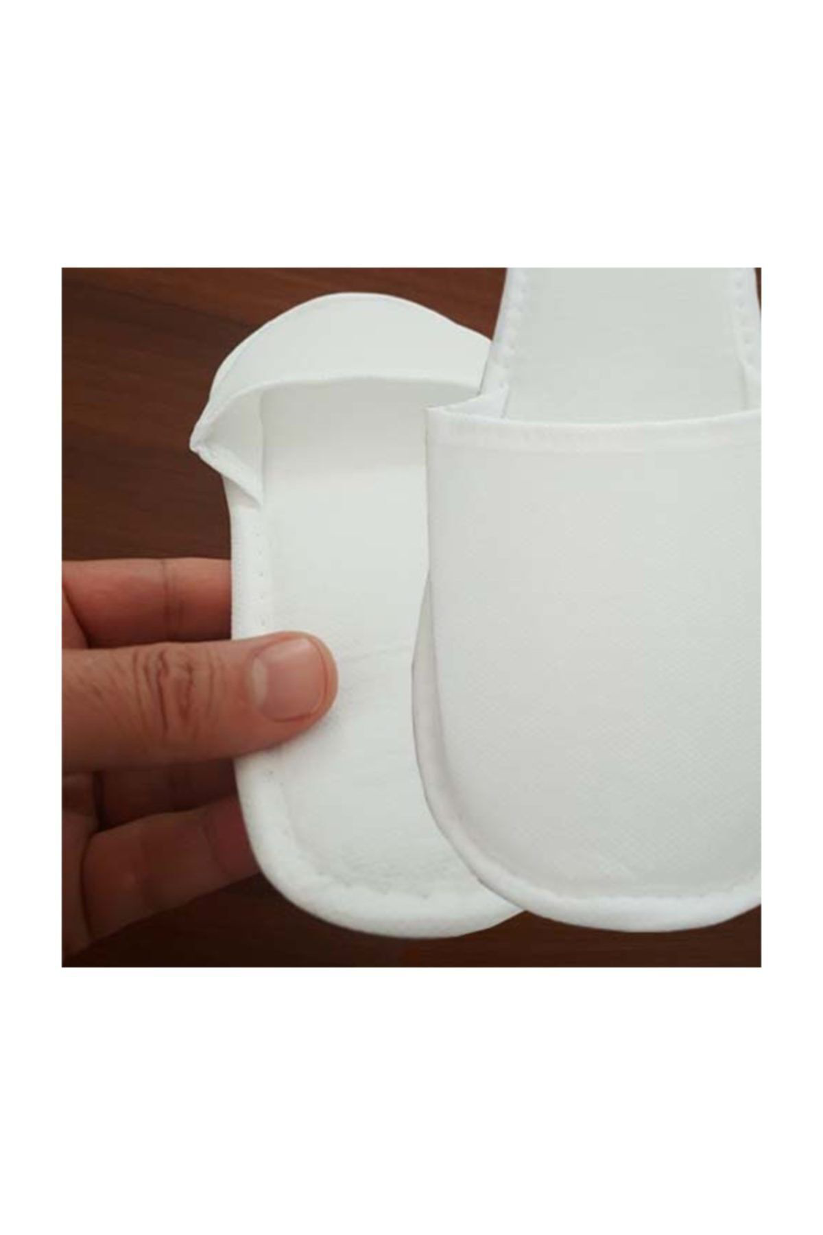 Bukletix Elyaf Alt Süngerli Tek Kullanimlik Otel Terliği 100 Çift