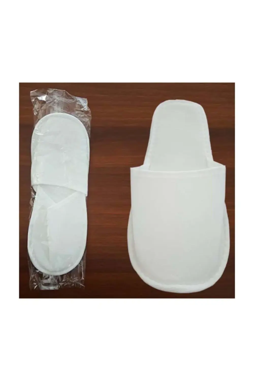 Elyaf Alt Süngerli Tek Kullanımlık Otel Terliği 100 Çift