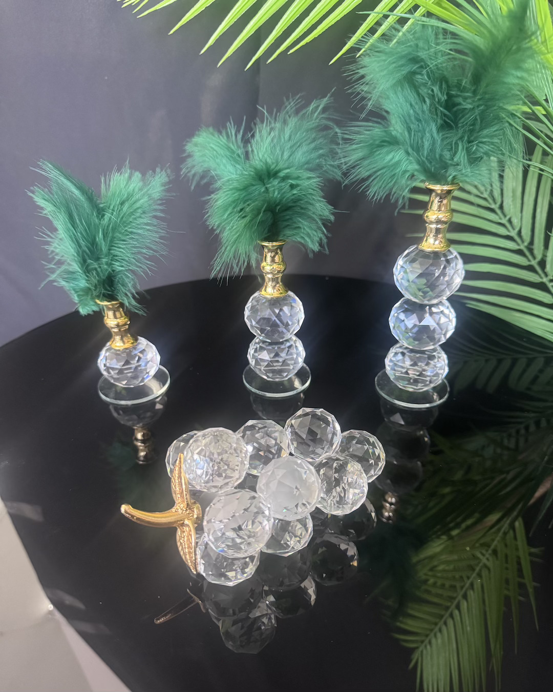 Elysia Dekoratif Gold Tüylük ve Üzüm Elysia Dekoratif Gold Tüylük ve Üzüm