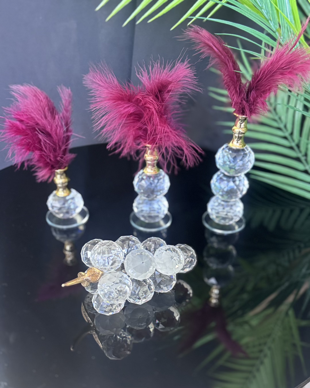 Elysia Dekoratif Gold Tüylük ve Üzüm Elysia Dekoratif Gold Tüylük ve Üzüm